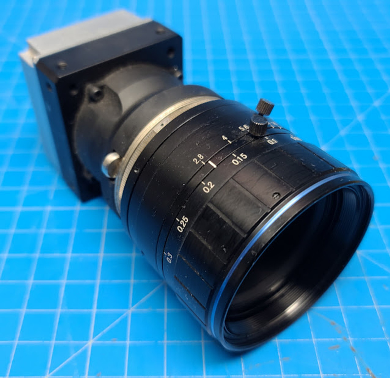 Basler 4k Mono GigE Camera with L5028 50mm 1:2.8 Lens raL4096-24gm