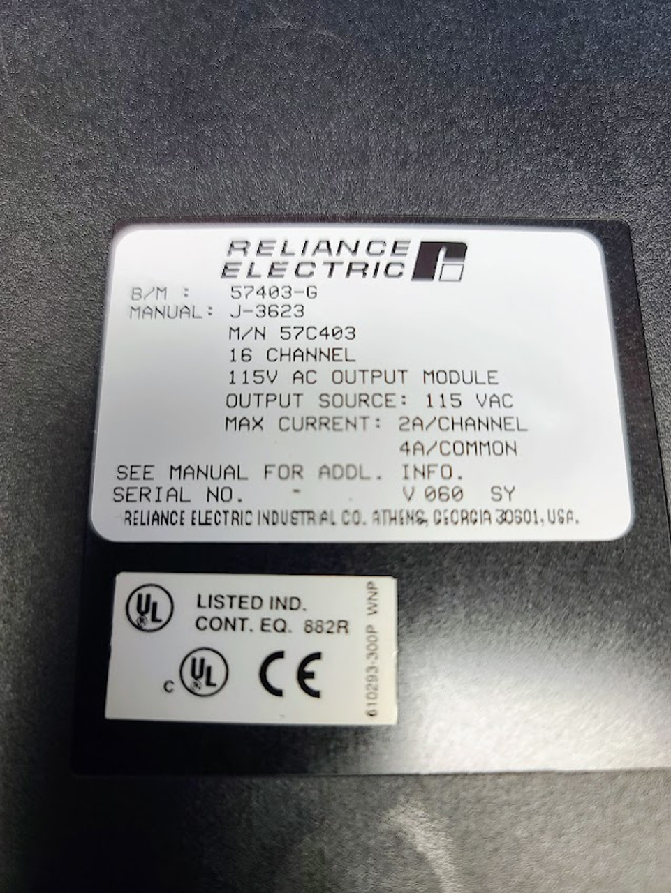 Reliance Electric AutoMax 16 Channel 115VAC Output Module 57403-G