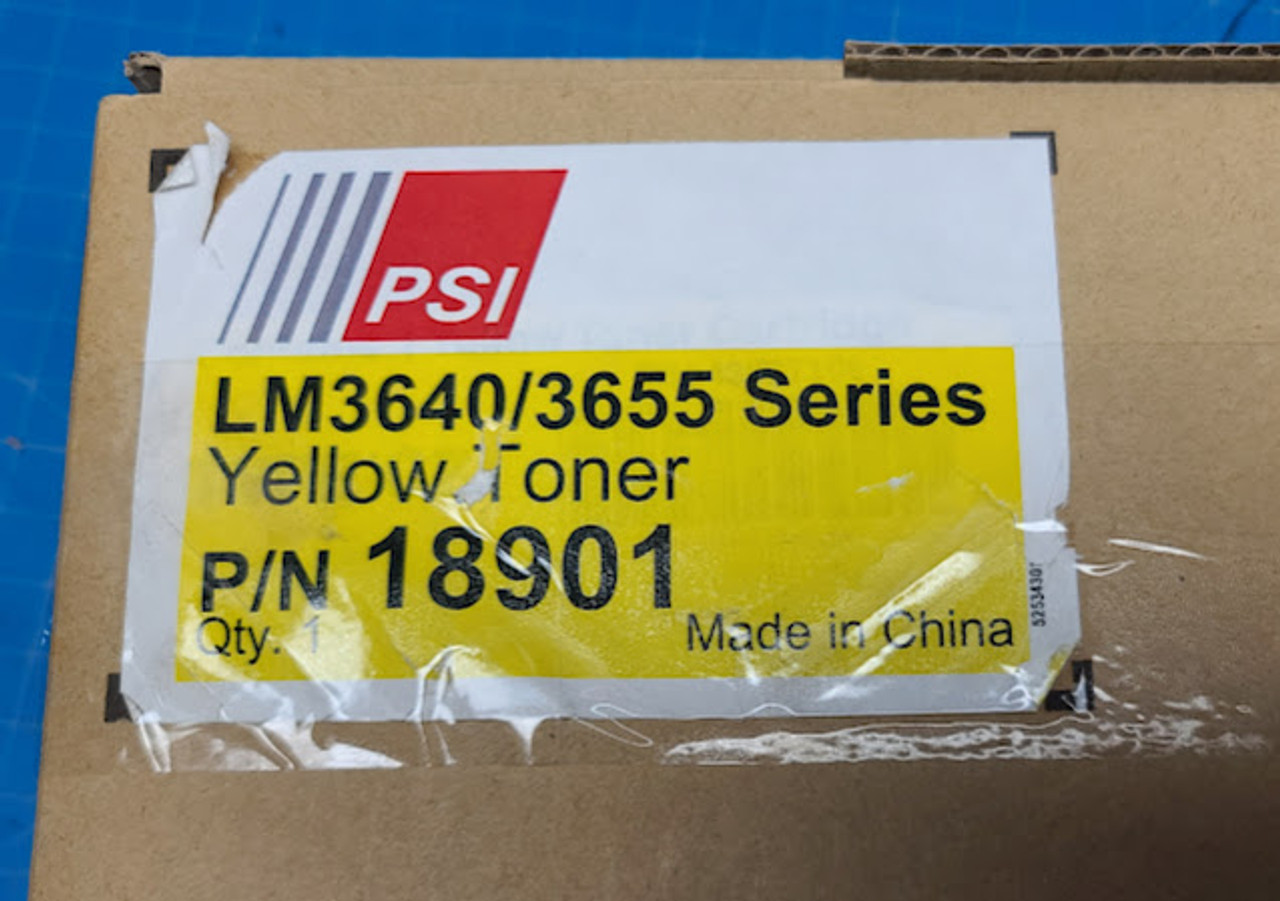 PSI LM3640/3655 Yellow Toner 18901