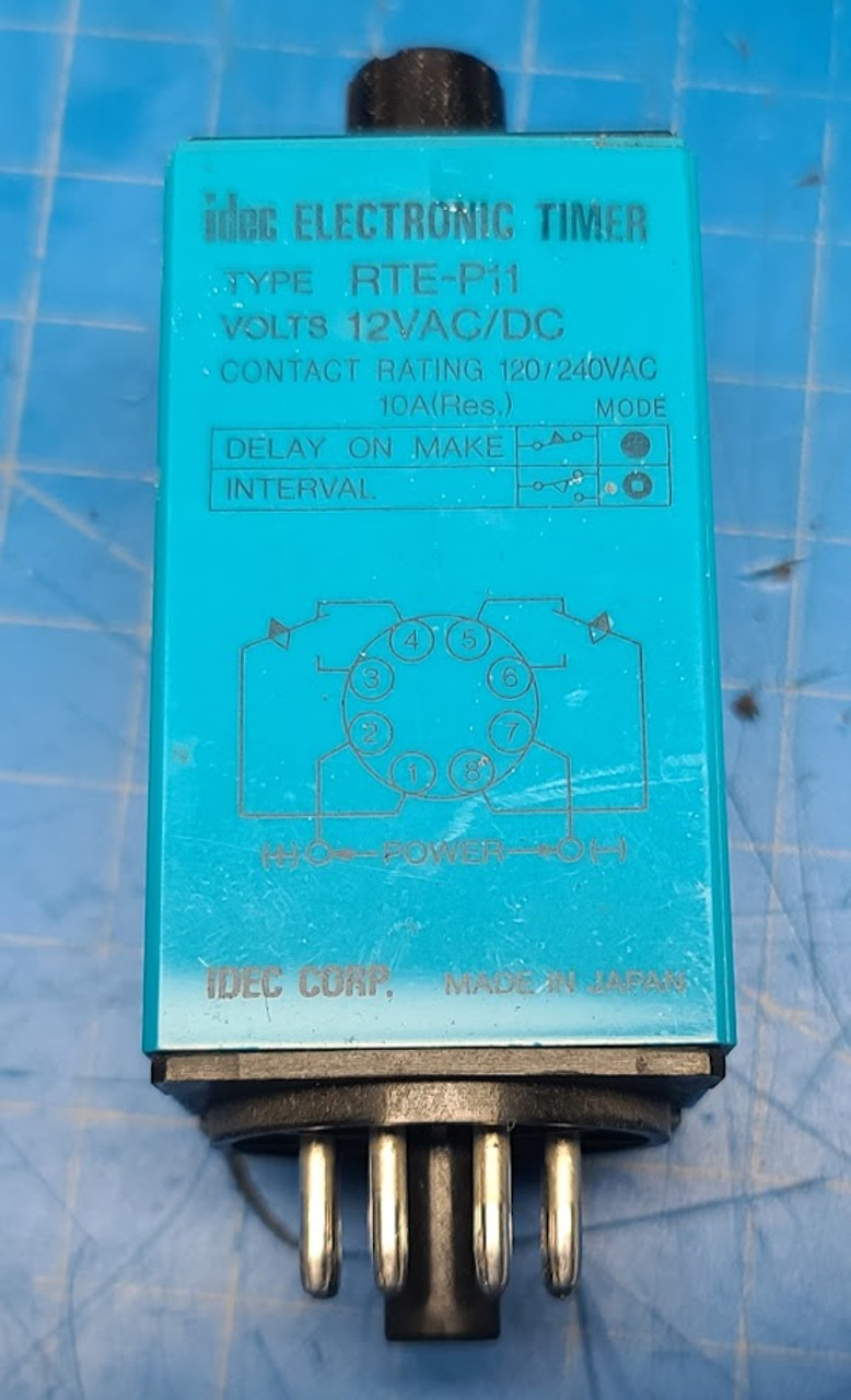 Idec 12VAC 10A Electronic Timer Relay RTE-P11