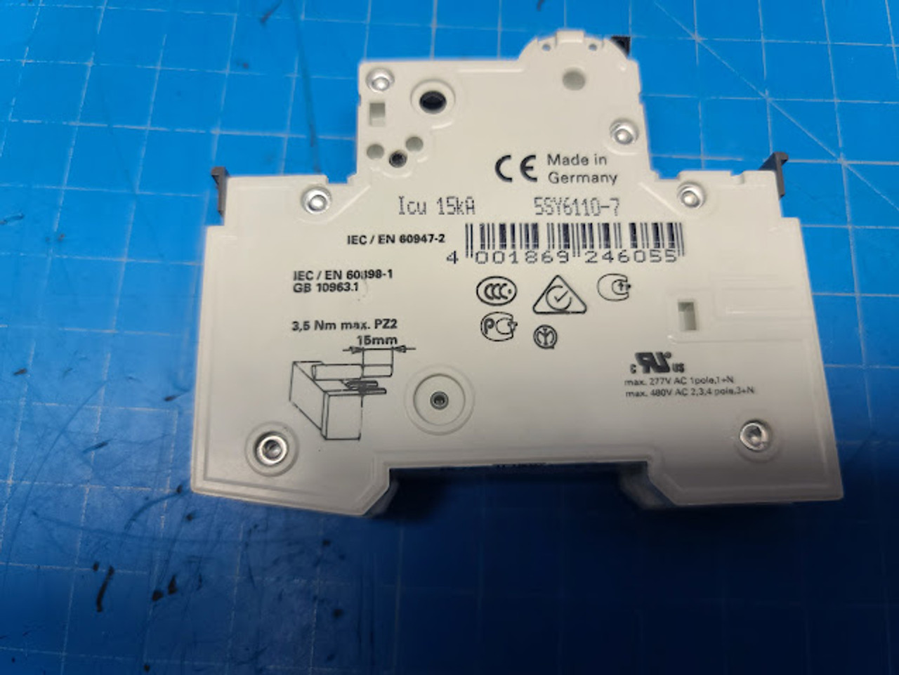 Siemens 10A Circuit Breaker 5SY6110-7