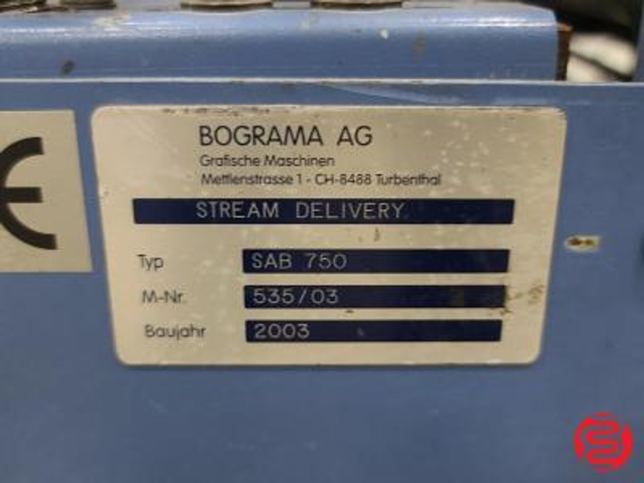 2003 Bograma SAB 750 Stream Delivery