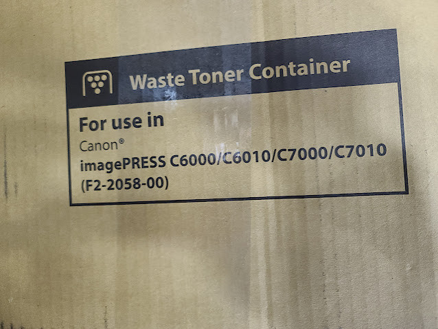 Canon imagePress C6000/6010/7000/7010 Waste Toner Container F2-2058-00