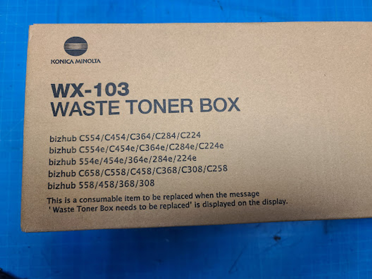 Konica Minolta Bizhub C554/C658/558 Waste Toner Box WX-103