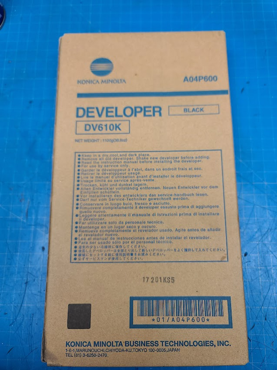 Konica Minolta Black Developer DV610K A04P600