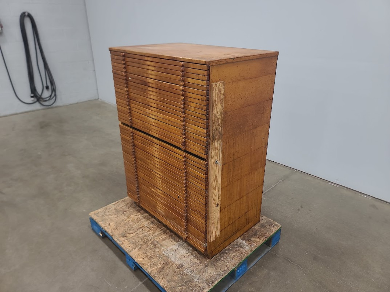 Wooden Flat File / Letterpress 46 Drawer Cabinet