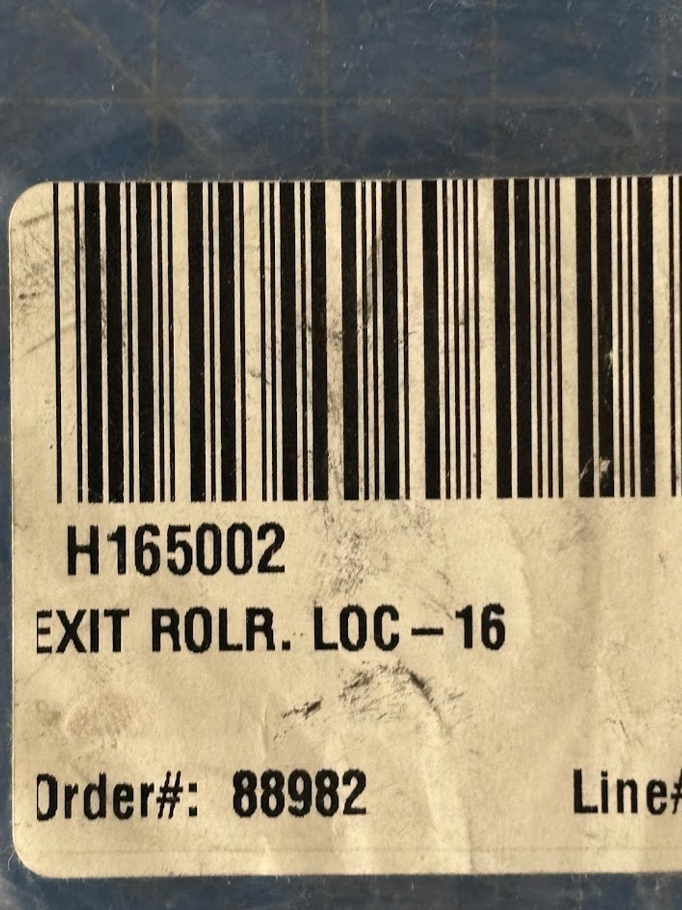 Pitney Bowes Blue Crest Exit Rolr H165002