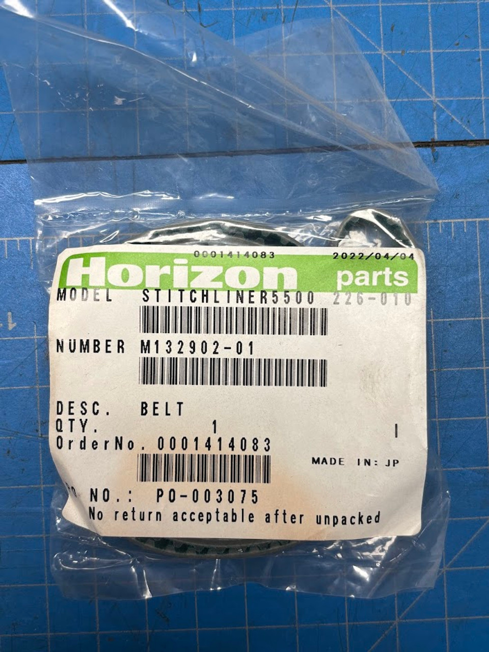 Horizon VAC-100 Timing Belt M132902-01