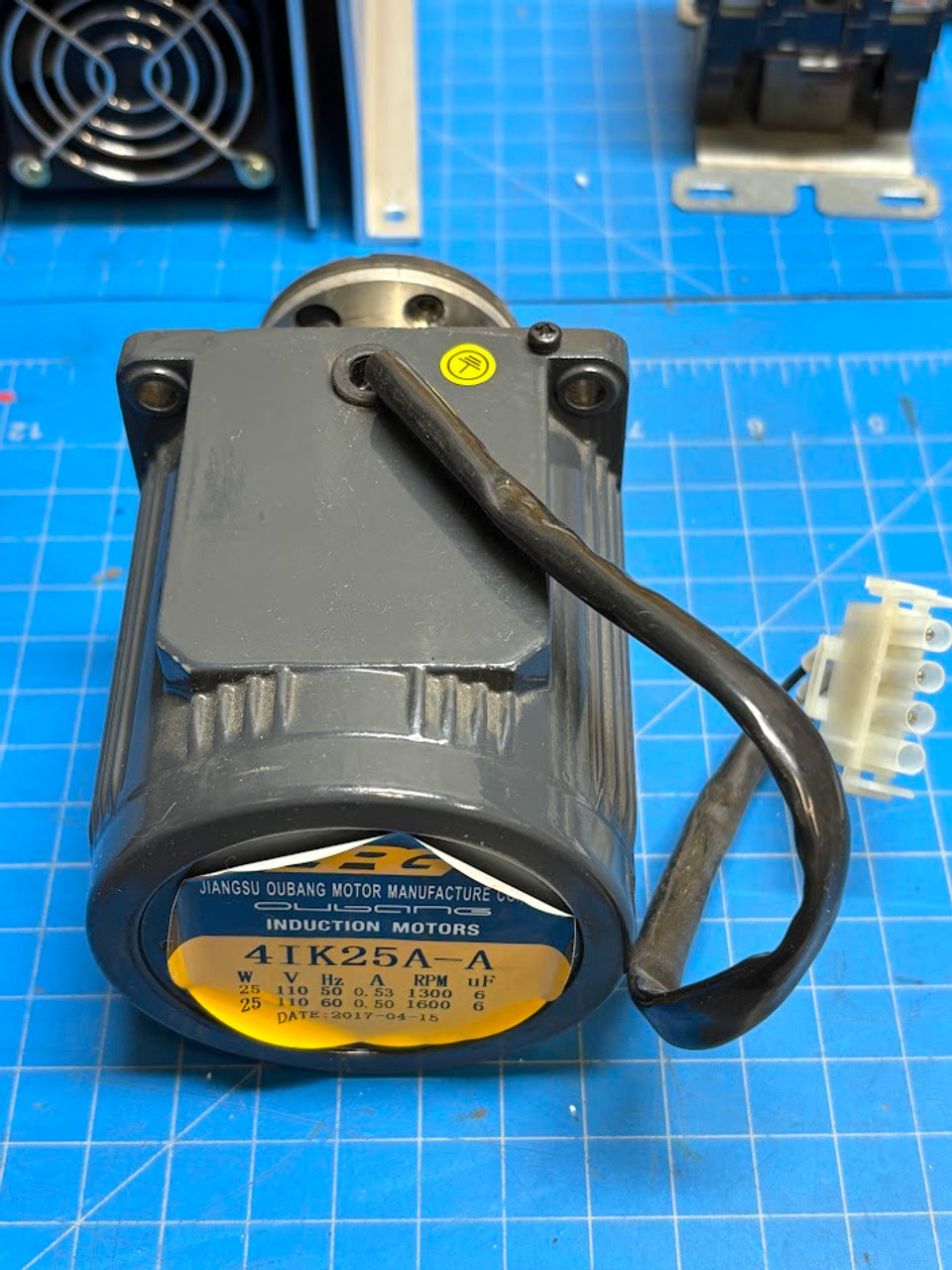 Jiangsu Oubang 25W 110V 50/60Hz 0.5A 1300RPM Induction Motor 41K25A-A