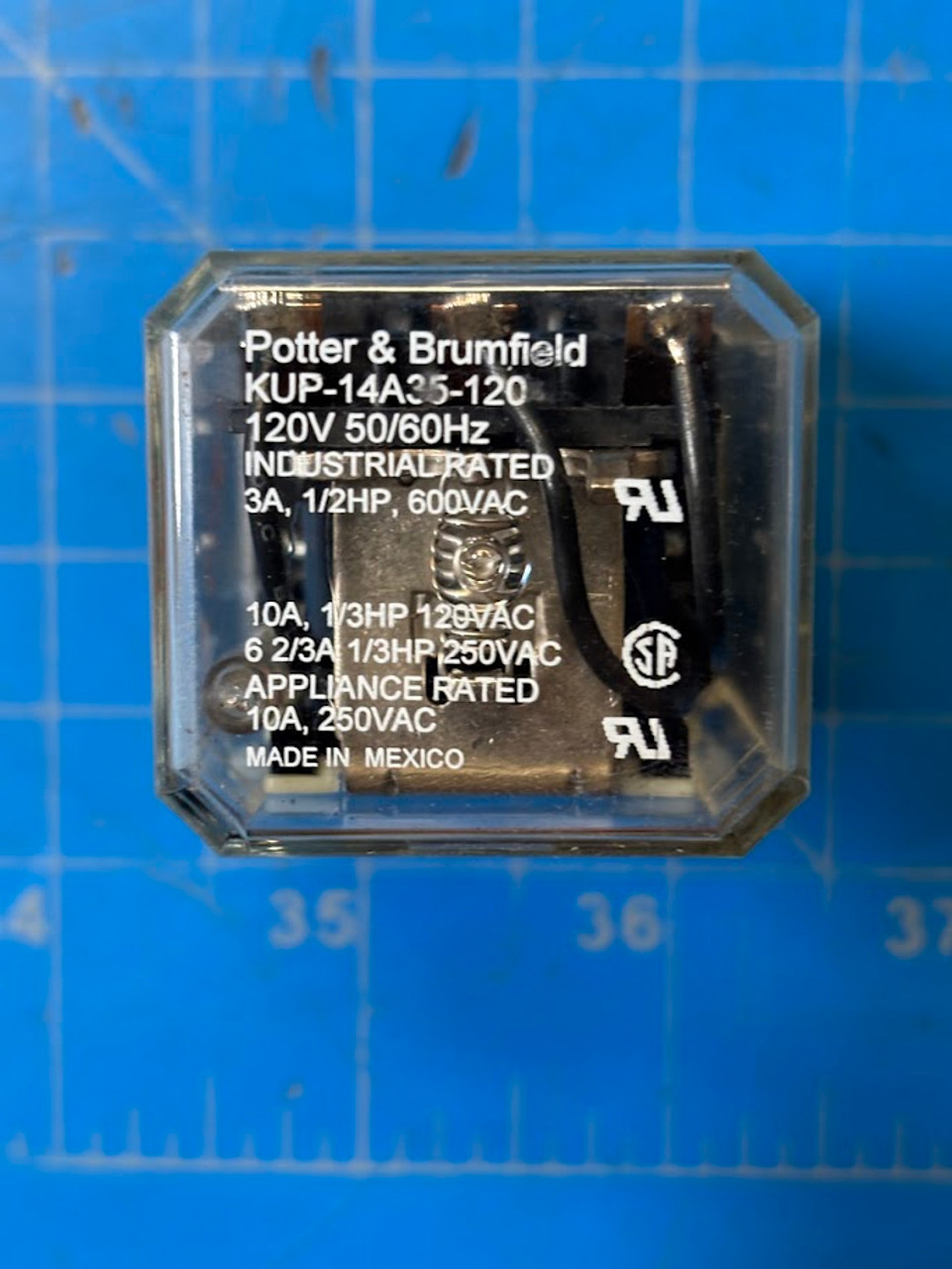 Potter & Brumfield 120V Relay KUP-14A35-120