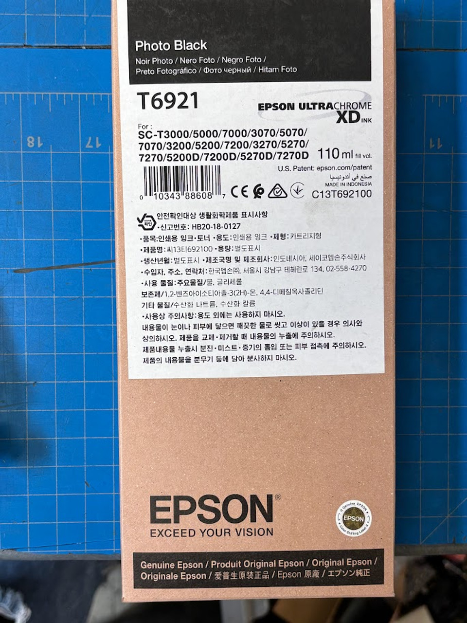 Photo Black EPSON UltraChrome XD Ink T6921