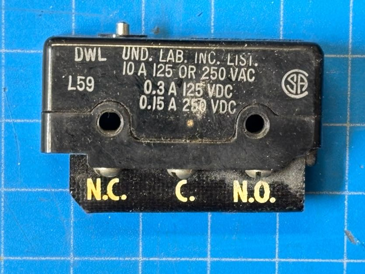 Honeywell 125V 10A Microswitch MS25008-1