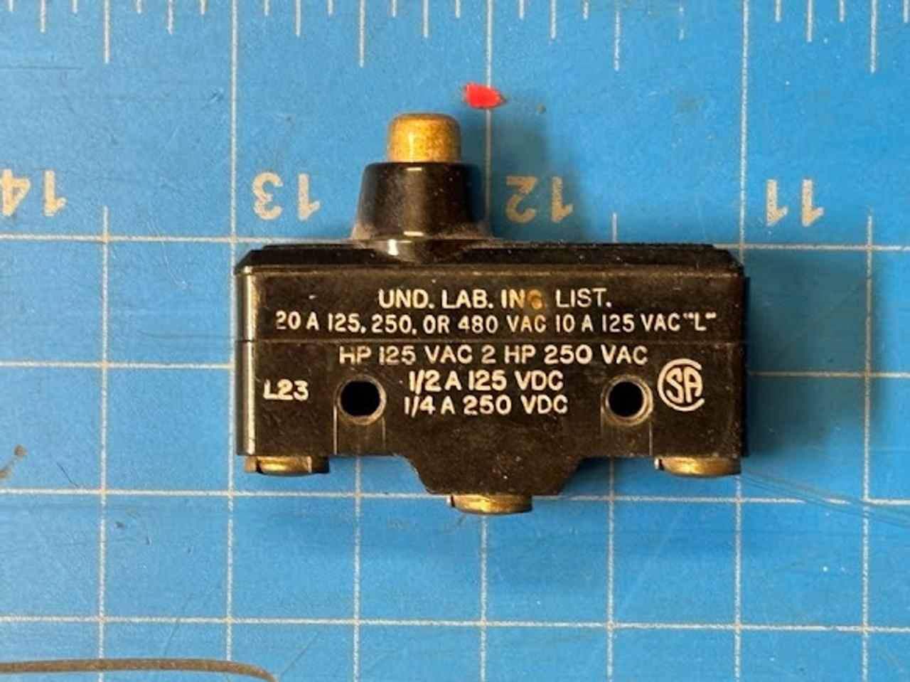 Honeywell 250VAC 20A Micro Limit Switch BA-2RB-A2