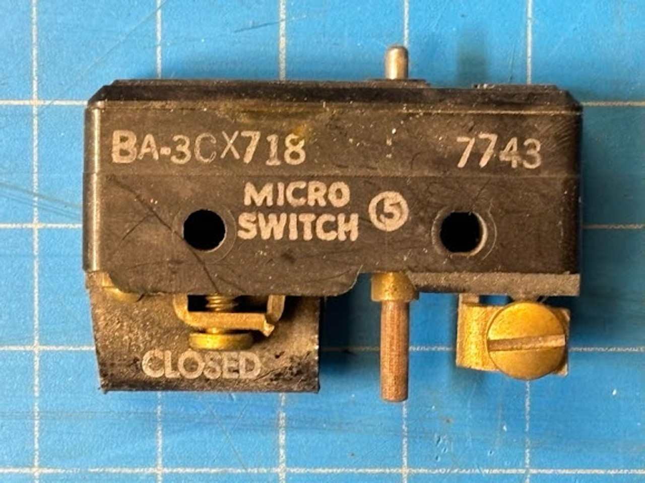 Honeywell 250VAC 15A Micro Limit Switch BA-3CX718