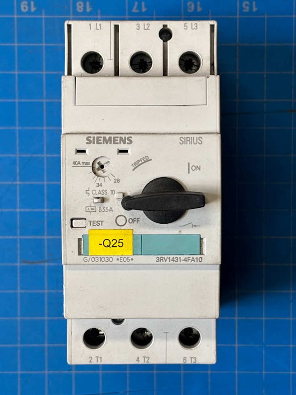 Siemens 480V 50kA Circuit Breaker 3RV1431-4FA10