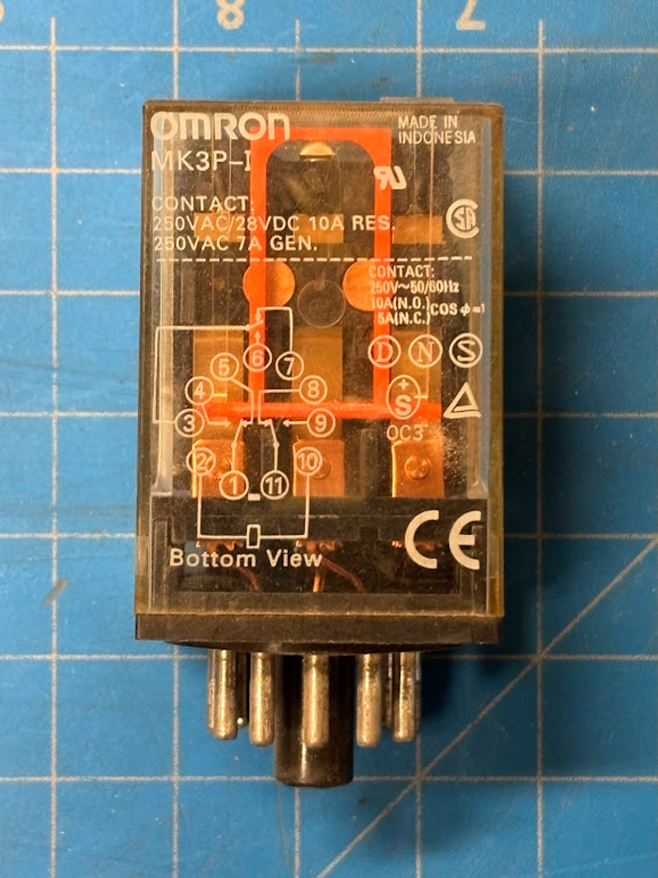 Omron 10A 250VAC General Purpose Relay MK3P-I