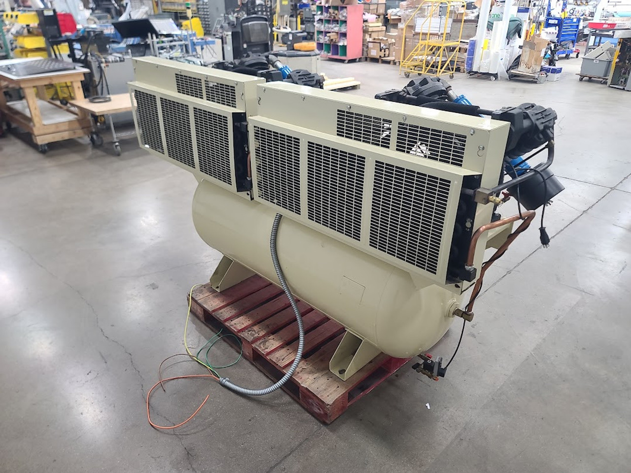 Ingersoll Rand 20hp (2 x 10HP) Premium Duplex Air Compressor, 120 Gal Tank, 3ph 70cfm 2-2545E10-P