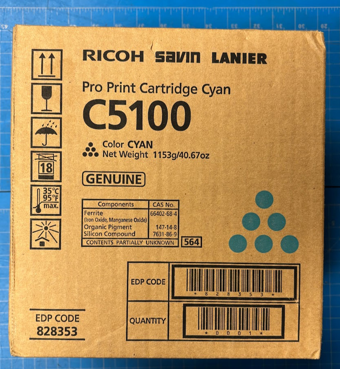 Ricoh Cyan C5100 Pro Print Cartridge 828353
