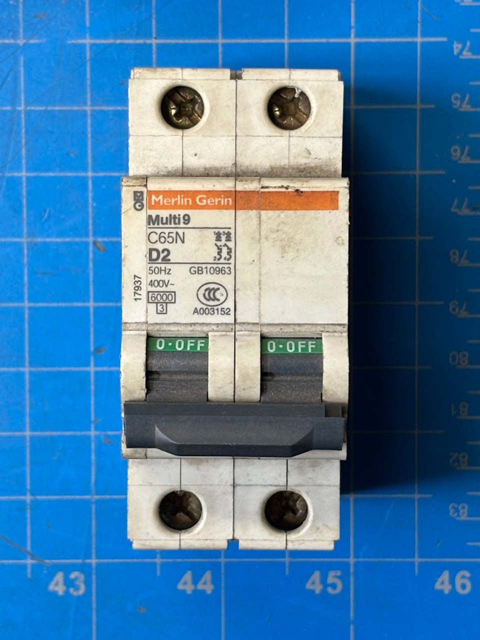 Merlin Gerin 400V 2A Multi9 Circuit Breaker C65ND2