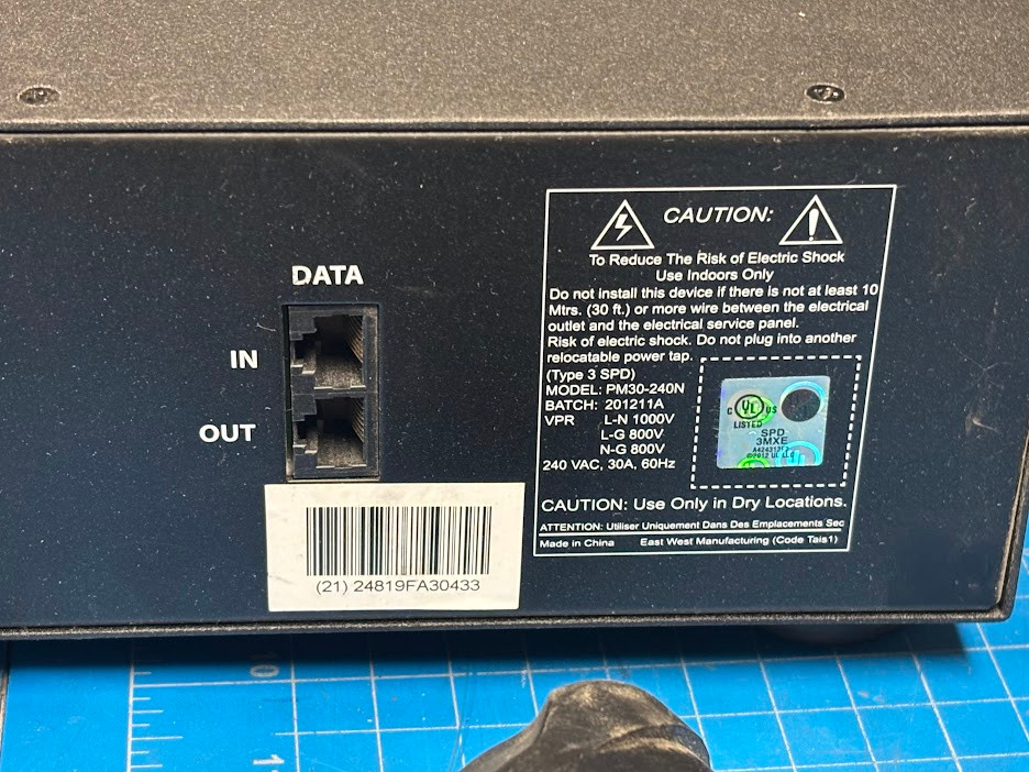 Innovolt 240VAC Digital Surge Protector PM30-240N