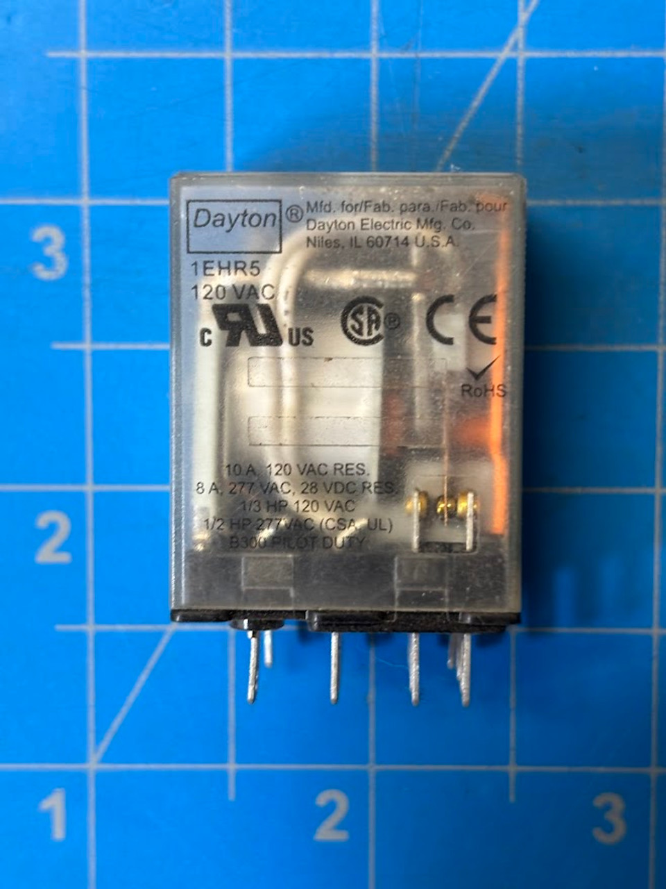 Dayton 120VAC 10A Relay 1EHR5