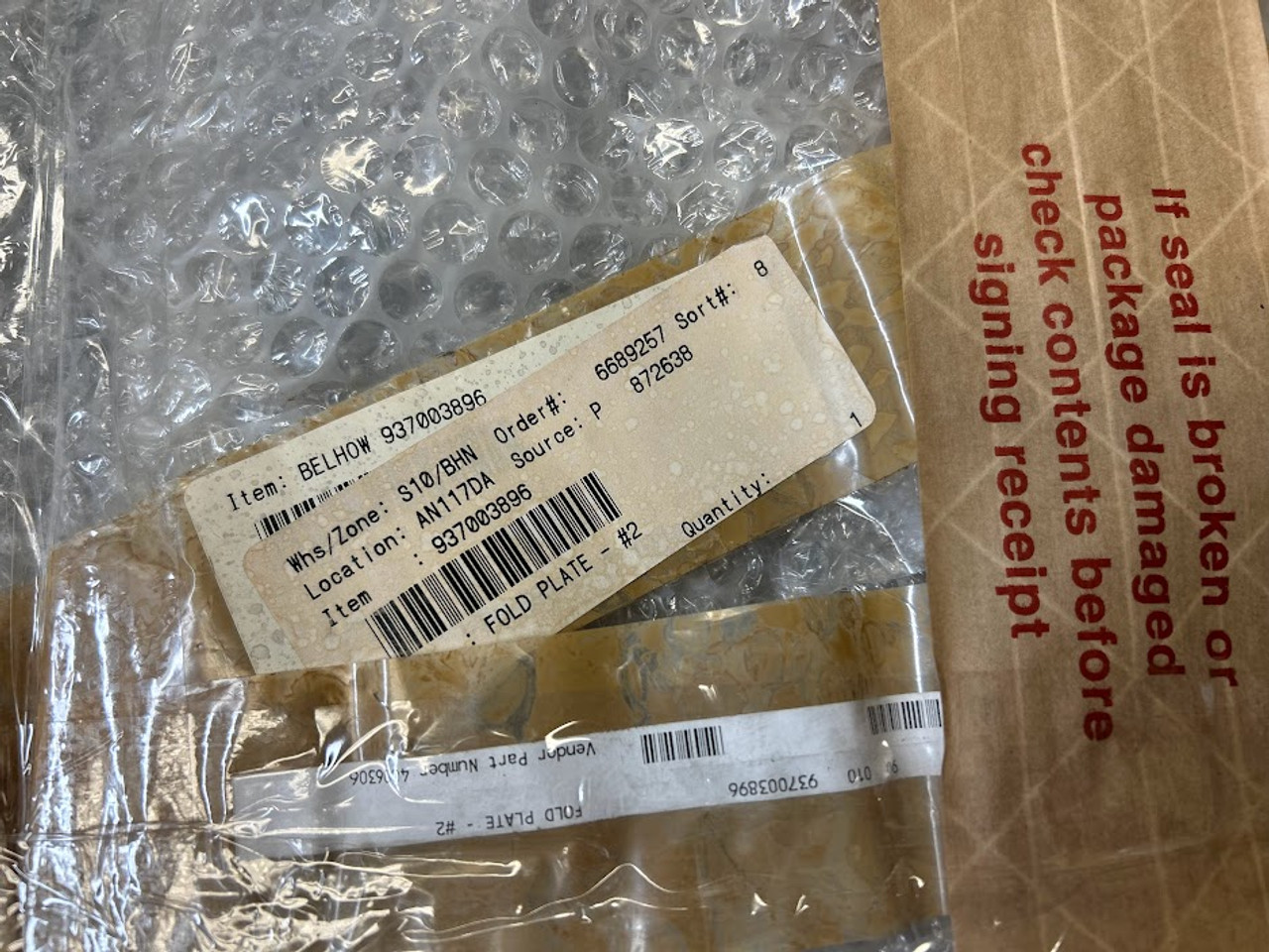 Bell and Howell Gunther EP-4000 Fold Plate 2 937003896