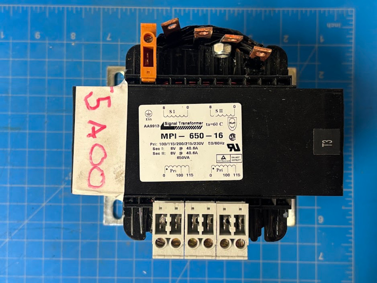 Shanklin F5A Signal Transformer 230V 650VA MPI-650-16