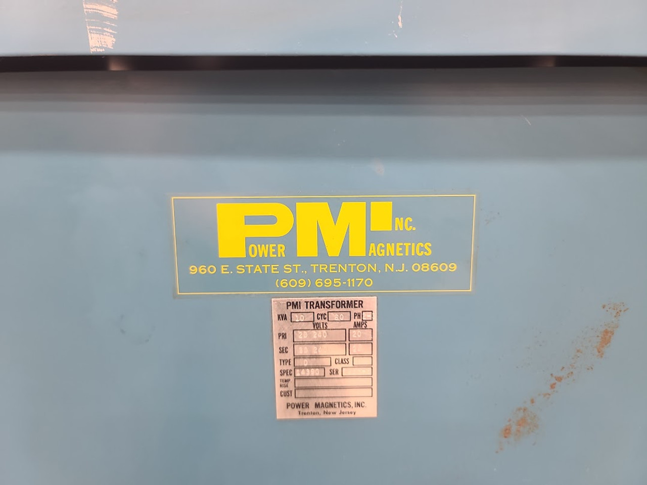 Power Magentics Inc 10kVA 2PH 240V 20A Phase Converter Transformer Only 1439G 7955-5