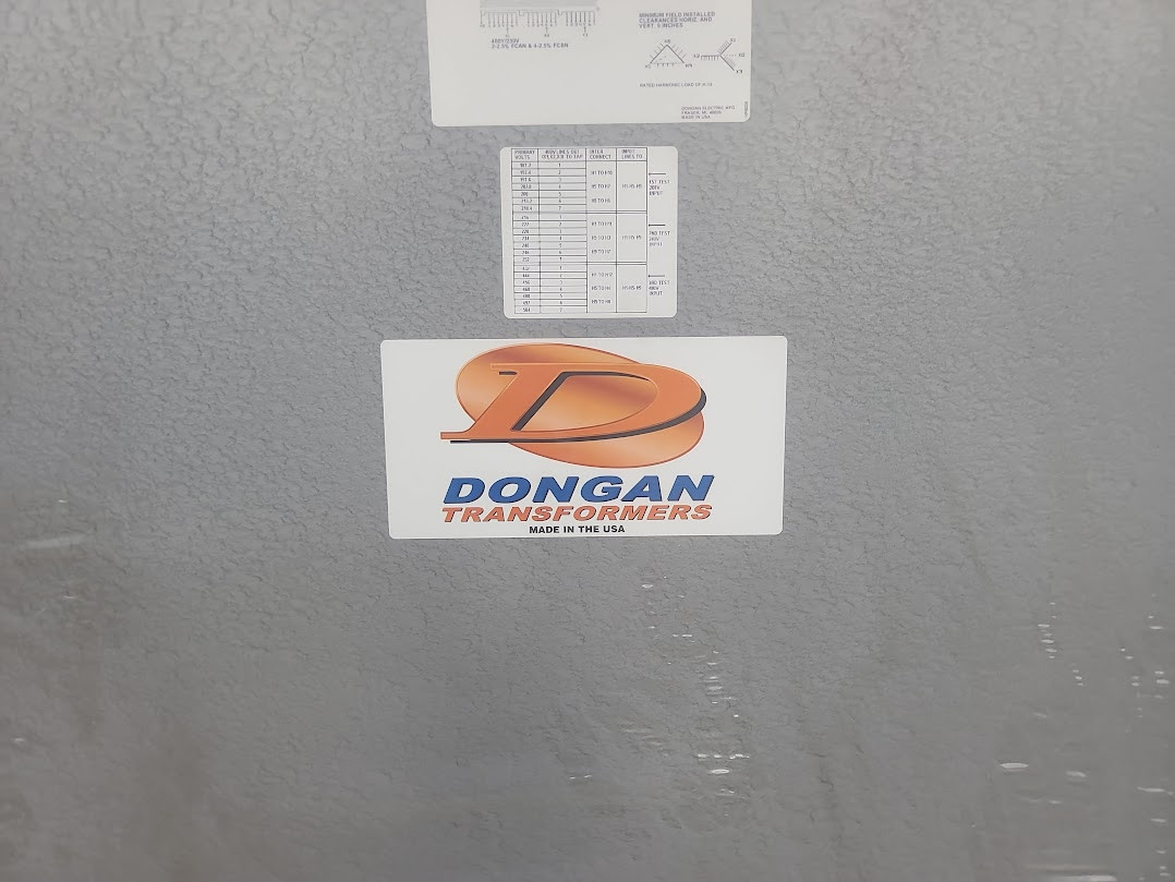 New Dongan 3PH 30kVA 208/480 x 400/230 Transformer 63-30-6056SH  103025879006A