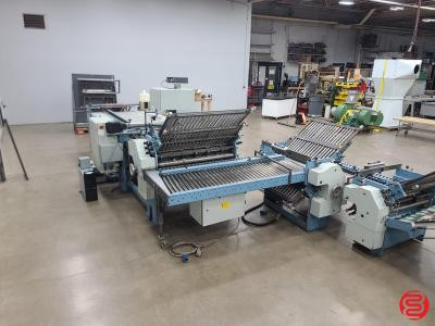 1990 MBO T102 40in Continuous Feed Paper Folder w/ 8 Page Unit, 16 Page Unit, and Mobile Delivery