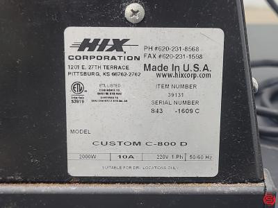 Hix C-800 Air Heat Transfer Press