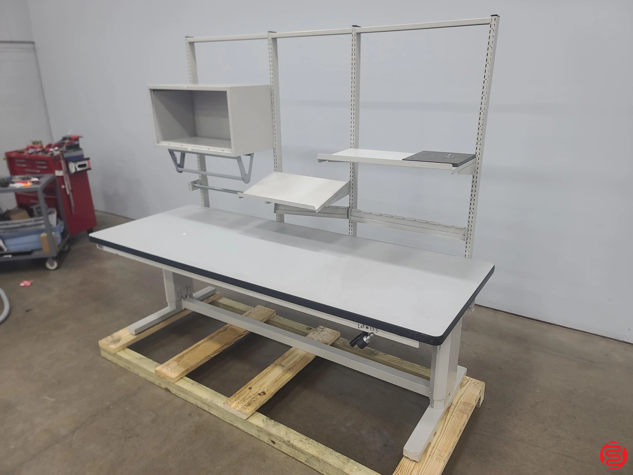 Lista Modular Working Desk w/ Shelves
