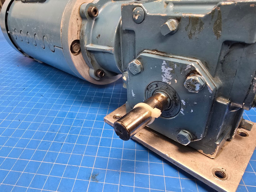 Leeson 1750Rpm 180VDC 1.7A Motor C42D17FC6A with Electra-Gear 50:1 Right Hand Gear Box