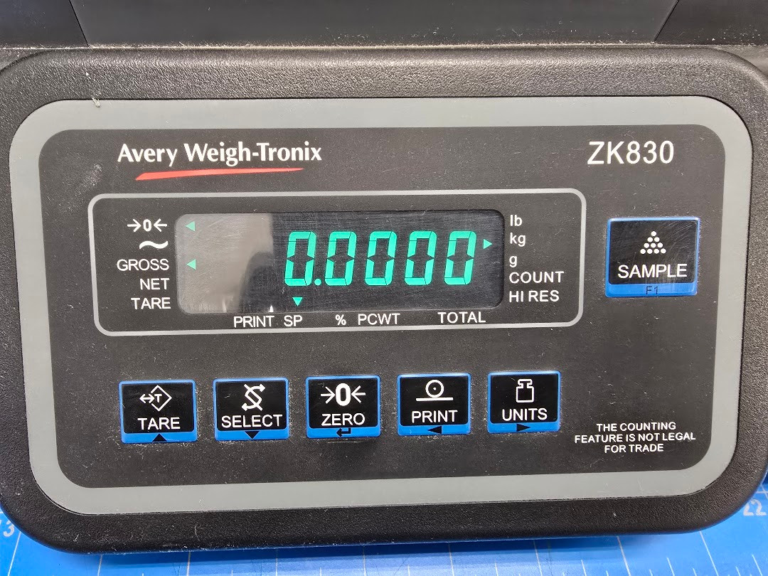 Avery Weigh-Tronix 35kg Counting Scale ZK830 BSQ-1214-035