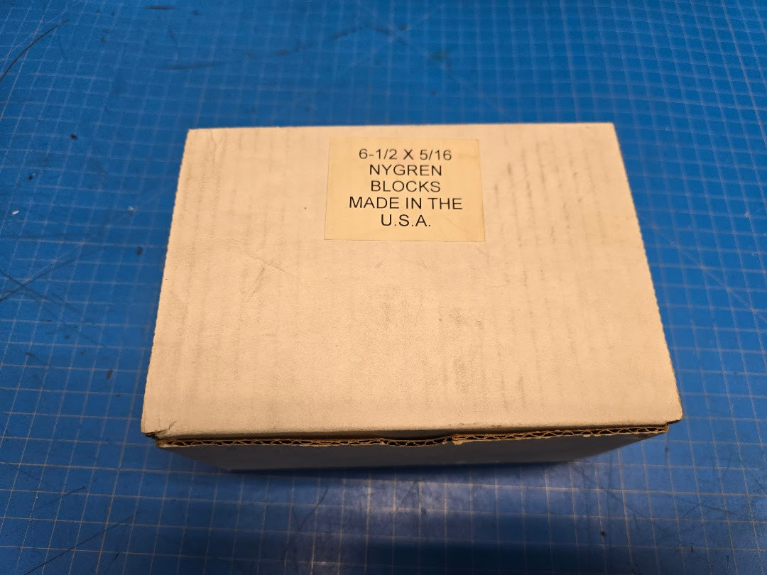 Nygren Dahly 6-1/2" x 1-1/4" x 5/16" Long Grain Drill Blocks, 3 Dozen
