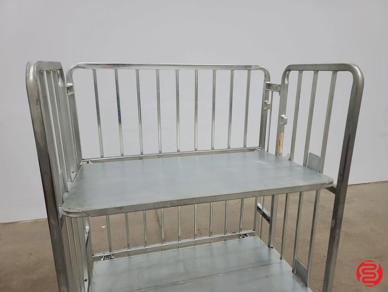 Collapsible 3 Shelf 750lb Transportation Cart