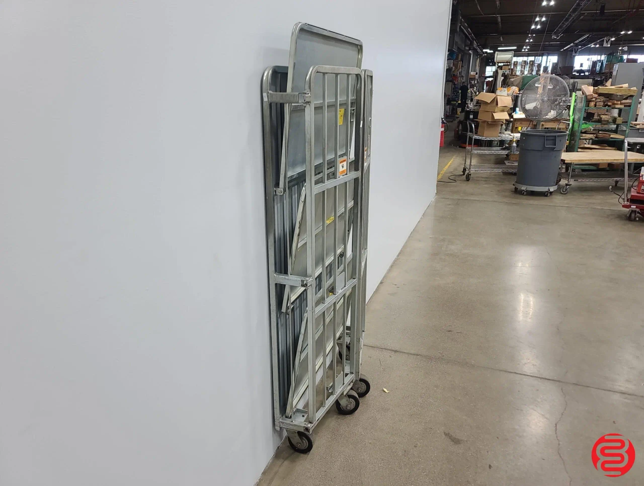 Collapsible 3 Shelf 750lb Transportation Cart
