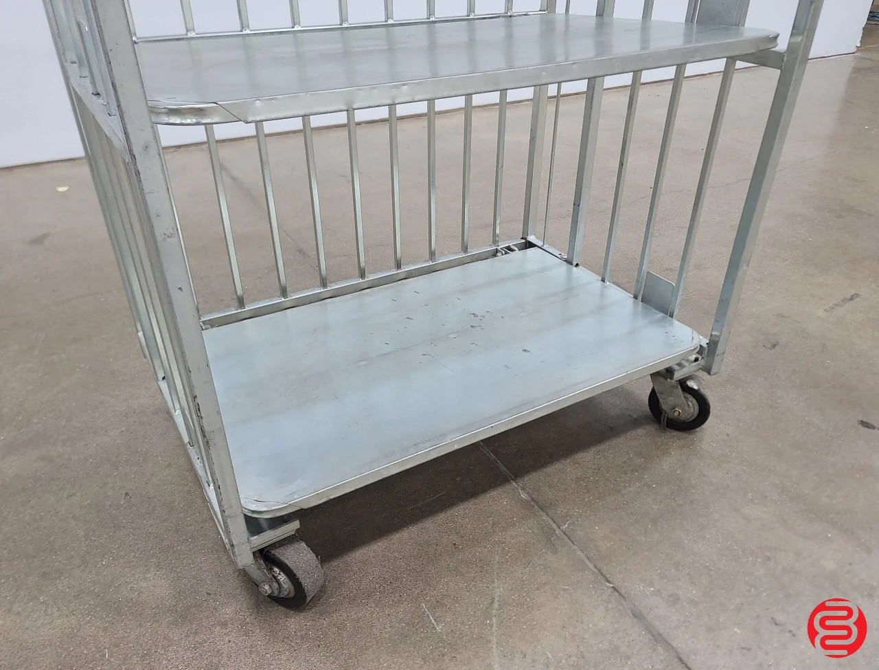 Collapsible 3 Shelf 750lb Transportation Cart