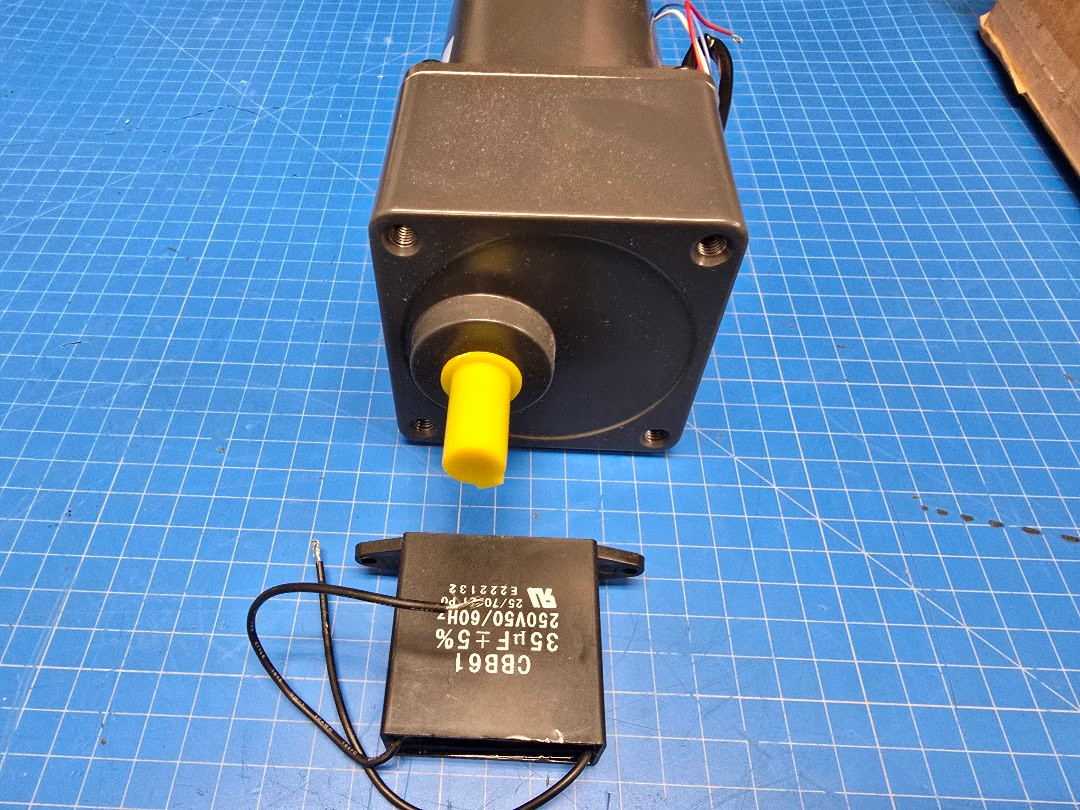 ZD 200W 110V 2A 1350rpm 40uF AC Gear Motor 6RK200GU-EMP