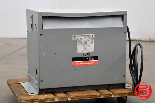 Rex Manufacturing  75 KVA Dry Type Transformer Primary 240Y x Secondary 208Y RC75CB