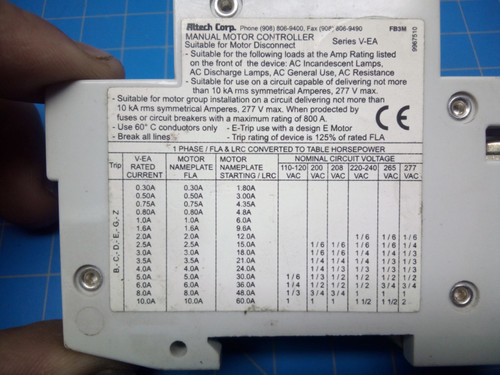 Altech Single Pole 5A  277VAC Circuit Breaker 1CU5