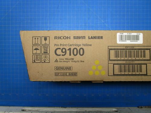 Ricoh Savin Lanier C9100 Yellow Pro Print Cartridge 828381 P02-000918