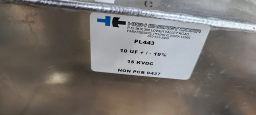 High Energy Corp 10 UF +/- 10% 15 KCDC Non PCB 0437 PL443