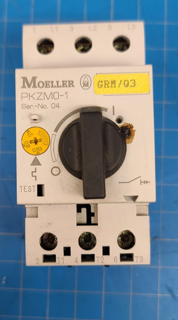 Eaton Moeller Thermal Magnetic 6.3 - 10 Amp Circuit Breaker PKZM0-1