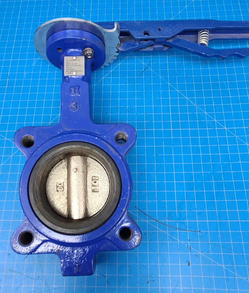 Sure Flow Size 3" Ductile Iron BFV Butterfly Valve with 10 Position Lever