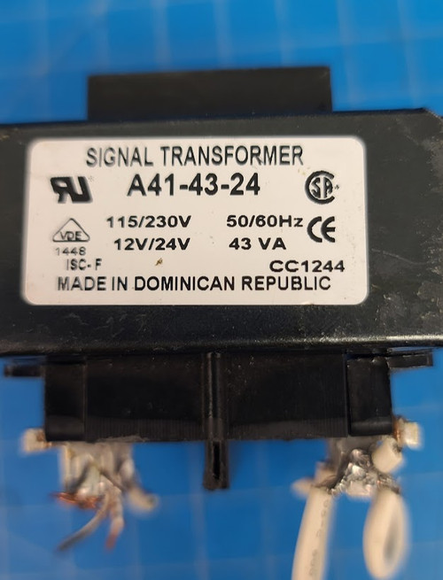 Signal Transformer 115/230 x 12/24 VAC 43 VA Servo Power Transformer A41-43-24