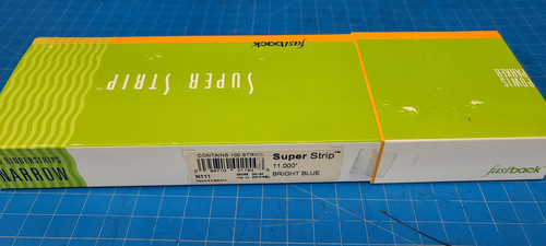 Powis Parker Fastback Super Strip 100ea Narrow 11" Binderstrips Bright Blue N111