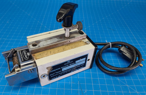 Count Numbering Machine Head Frayed Power Cord