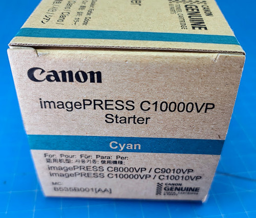 Canon T02 imagePRESS C8000VP / C9010VP / C10000VP / C10010VP Cyan Toner Starter 8535B001AA