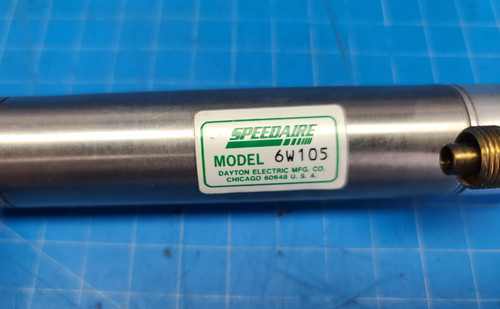 Speedaire 3in Stroke Stainless Steel Pneumatic Cylinder 6W105